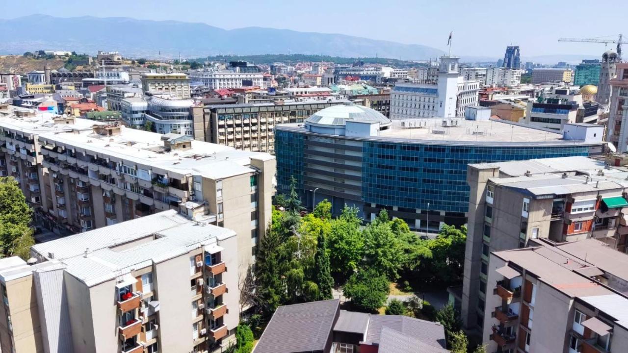 Sky View Luxury Center Skopje Apartments Ngoại thất bức ảnh